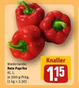 REWE DE Rote paprika tilbud