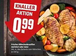 REWE DE Frisches hähnchenbrustfilet mariniert oder natur tilbud