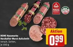 REWE DE Rewe hausmarke herzhafter wurst-aufschnitt tilbud