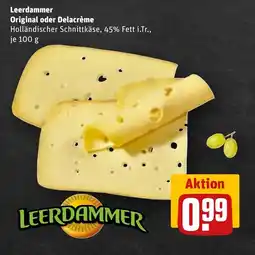 REWE DE LEERDAMMER Original oder delacrème tilbud