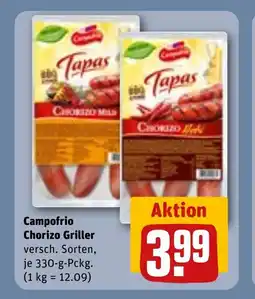REWE DE CAMPOFRIO Chorizo griller tilbud