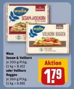 REWE DE WASA Sesam & vollkorn tilbud