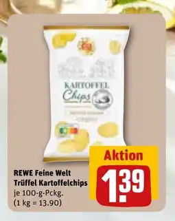REWE DE Rewe feine welt trüffel kartoffelchips tilbud