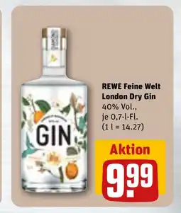 REWE DE Rewe feine welt london dry gin tilbud