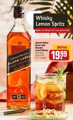 REWE DE JOHNNIE WALKER Black label blended scotch whisky tilbud