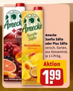 REWE DE AMECKE Sanfte säfte oder plus säfte tilbud
