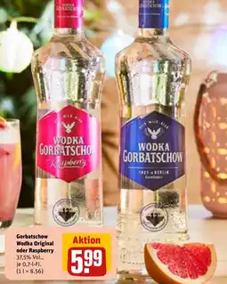 REWE DE Gorbatschow wodka original oder raspberry tilbud