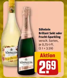 REWE DE SÖHNLEIN Brillant sekt oder frucht-sparkling tilbud