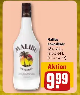 REWE DE MALIBU Kokoslikör tilbud