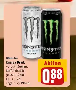 REWE DE MONSTER Energy drink tilbud