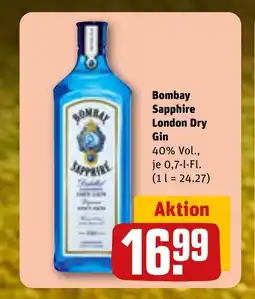 REWE DE BOMBAY SAPPHIRE London dry gin tilbud