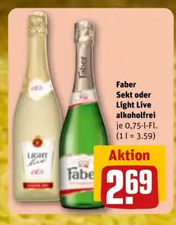 REWE DE FABER Sekt oder light live alkoholfrei tilbud