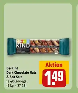 REWE DE BE-KIND Dark chocolate nuts & sea salt tilbud