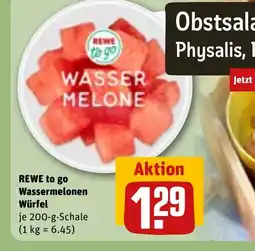 REWE DE REWE TO GO Wassermelonen würfel tilbud