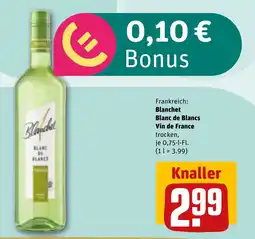 REWE DE BLANCHET Blanc de blancs vin de france tilbud
