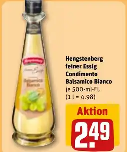 REWE DE HENGSTENBERG Feiner essig condimento balsamico bianco tilbud