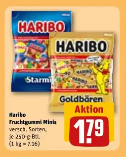 REWE DE HARIBO Fruchtgummi minis tilbud