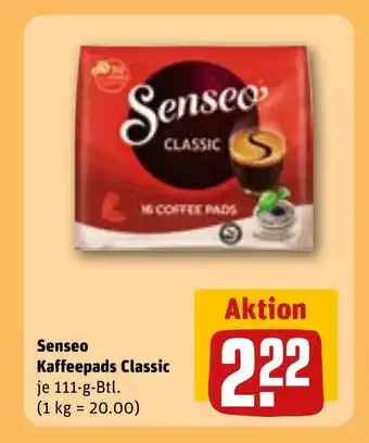 REWE DE SENSEO Kaffeepads classic tilbud