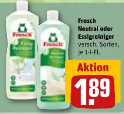 REWE DE FROSCH Neutral oder essigreiniger tilbud