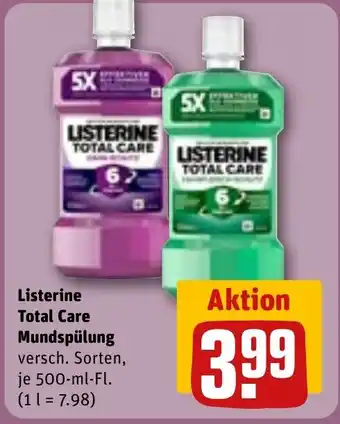 REWE DE LISTERINE Total care mundspülung tilbud