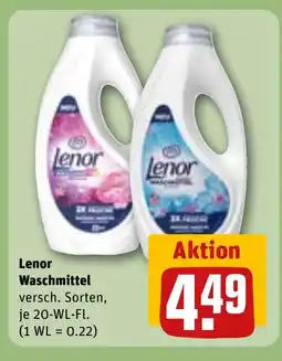 REWE DE LENOR Waschmittel tilbud