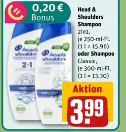 REWE DE HEAD & SHOULDERS Shampoo tilbud
