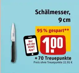 REWE DE Schälmesser, 9 cm tilbud