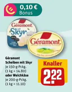 REWE DE GÉRAMONT Scheiben mit skyr tilbud