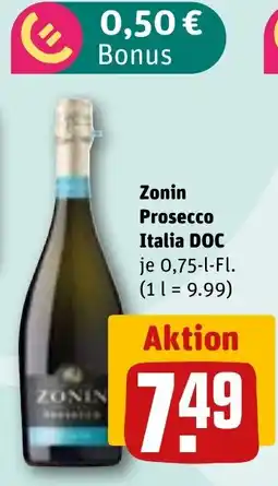 REWE DE ZONIN Prosecco italia doc tilbud