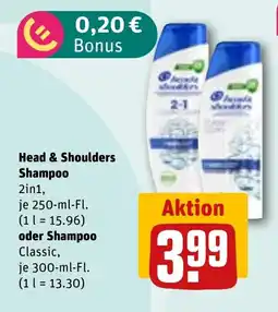 REWE DE HEAD & SHOULDERS Shampoo tilbud