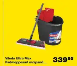 Bauhaus Vileda Ultra Max fladmoppesæt m/spand... tilbud