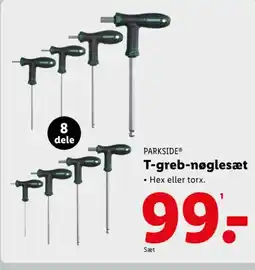 Lidl PARKSIDE® T-greb-nøglesæt tilbud