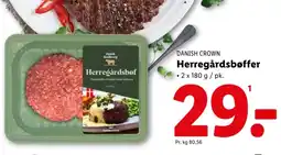 Lidl DANISH CROWN Herregårdsbøffer tilbud