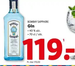 Lidl BOMBAY SAPPHIRE Gin tilbud