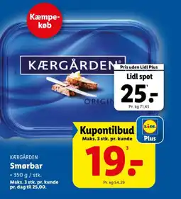 Lidl KÆRGÅRDEN Smørbar tilbud
