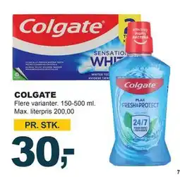 Let-Køb COLGATE, DKK 30 tilbud