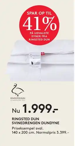 SENG RINGSTED DUN SVINEDRENGEN DUNDYNE, DKK 1999 tilbud