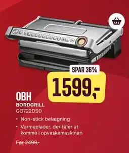 Skousen OBH BORDGRILL GO722DS0, DKK 1599 tilbud