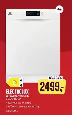 Skousen ELECTROLUX OPVASKEMASKINE ESA47310UW, DKK 2499 tilbud