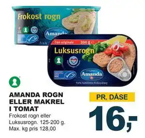 Let-Køb AMANDA ROGN ELLER MAKREL I TOMAT, DKK 16 tilbud