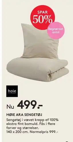 SENG HØIE ARA SENGETØJ, DKK 499 tilbud
