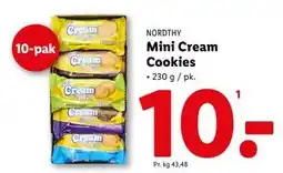 Lidl Mini Cream Cookies, DKK 10 tilbud