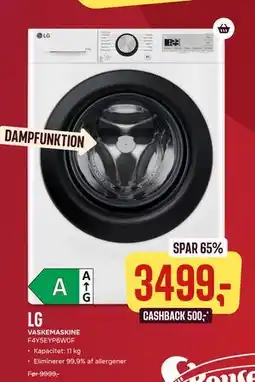 Skousen LG VASKEMASKINE F4Y5EYP6W0F, DKK 3499 tilbud