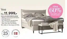 SENG VIVA LUX KONTINENTALSENG, DKK 11999 tilbud