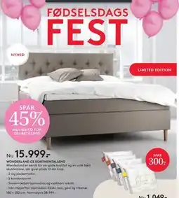 SENG WONDERLAND C5 KONTINENTALSENG, DKK 15999 tilbud