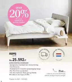 SENG AUPING ESSENTIAL SENGERAMME, DKK 25592 tilbud