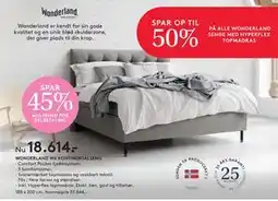 SENG WONDERLAND W6 KONTINENTALSENG, DKK 18614 tilbud