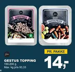 Let-Køb GESTUS TOPPING, DKK 14 tilbud