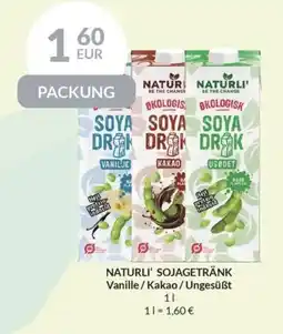 Nielsen's Discount NATURLI' SOJAGETRÄNK Vanille/Kakao/Ungesüẞt tilbud