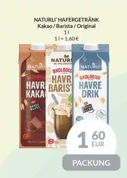 Nielsen's Discount NATURLI' HAFERGETRÄNK Kakao/Barista / Original tilbud